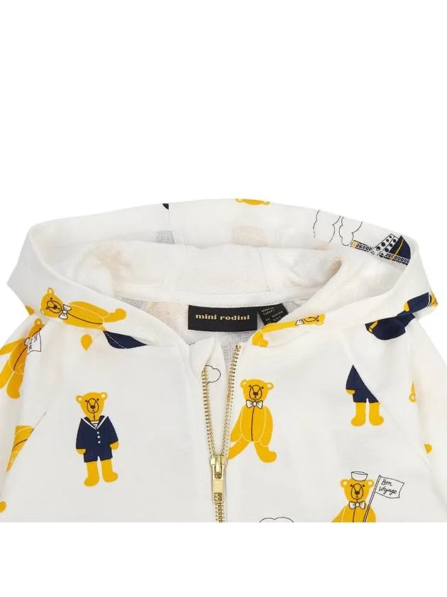 Kids hood zip up 2362012010 WHITE