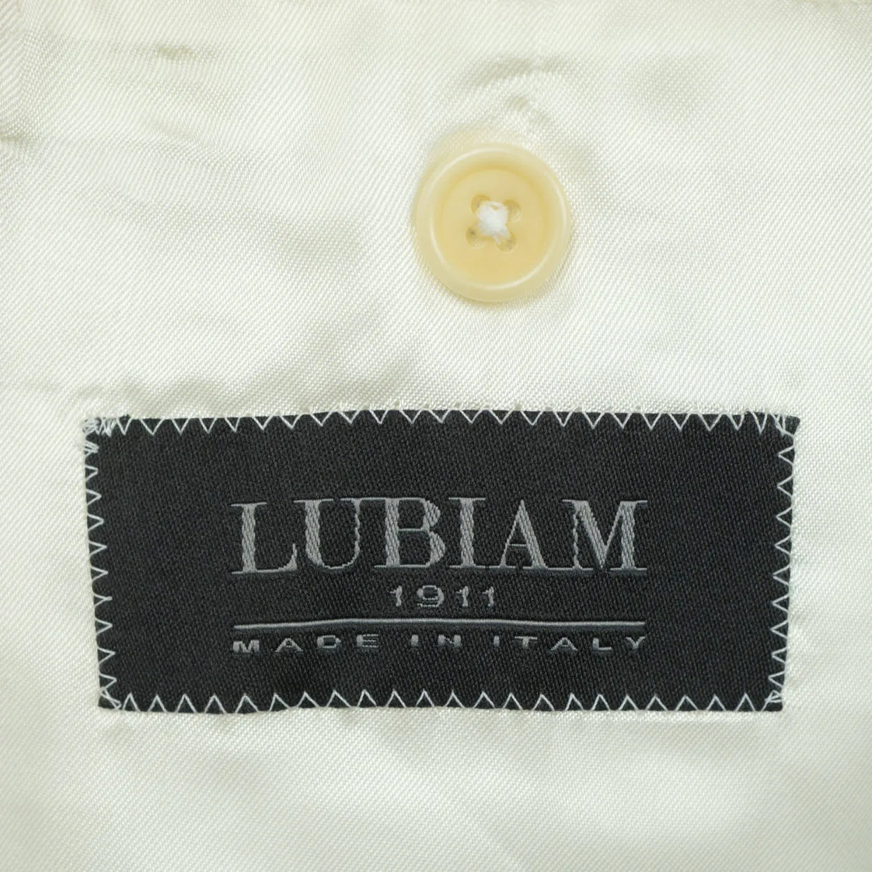 Lubiam Italy Mens White Dinner Jacket Wool by Loro Piana NWT Size 42 R Unused
