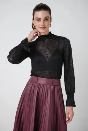 Molly Bracken Sheer Knit Top