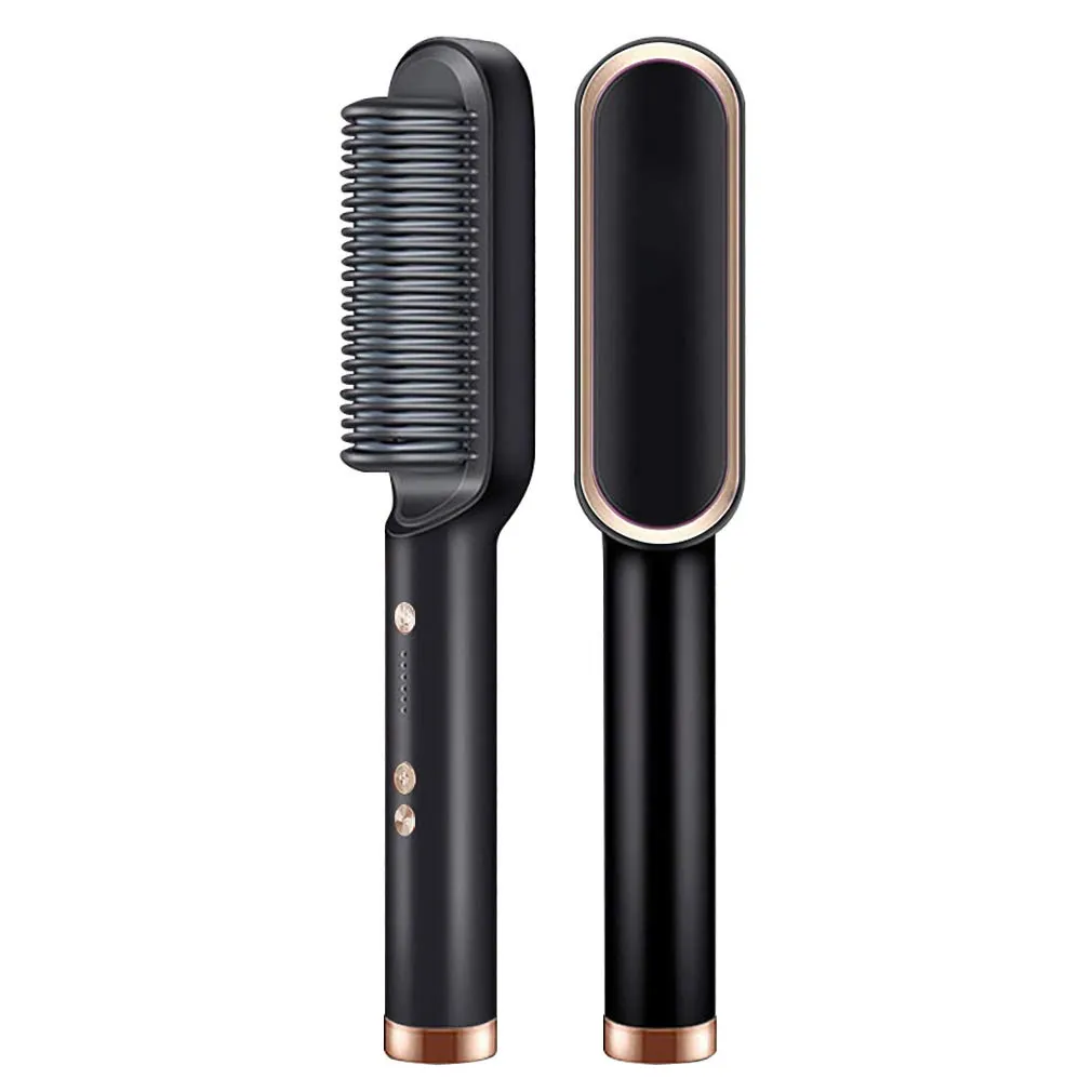 Multifunctional straightener straightener brush electric heat comb straightener curler hair fast modeling tool
