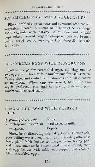 (*NEW ARRIVAL*) (Eggs) Lily Haxworth Wallace. Egg Cookery: A Complete Handbook of Tested Recipes for Breakfast, Luncheon and Dinner