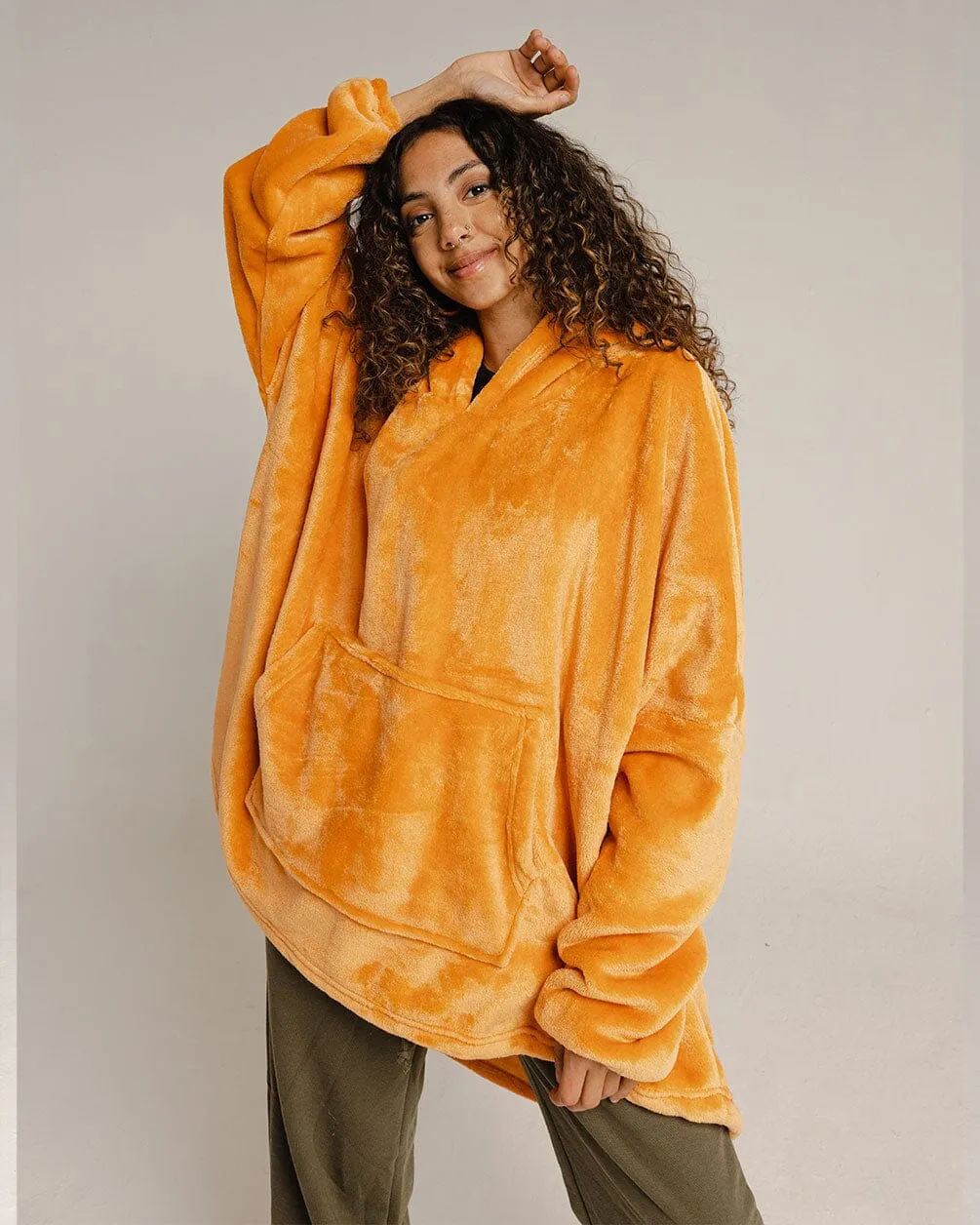 Orange Hoodie Blanket