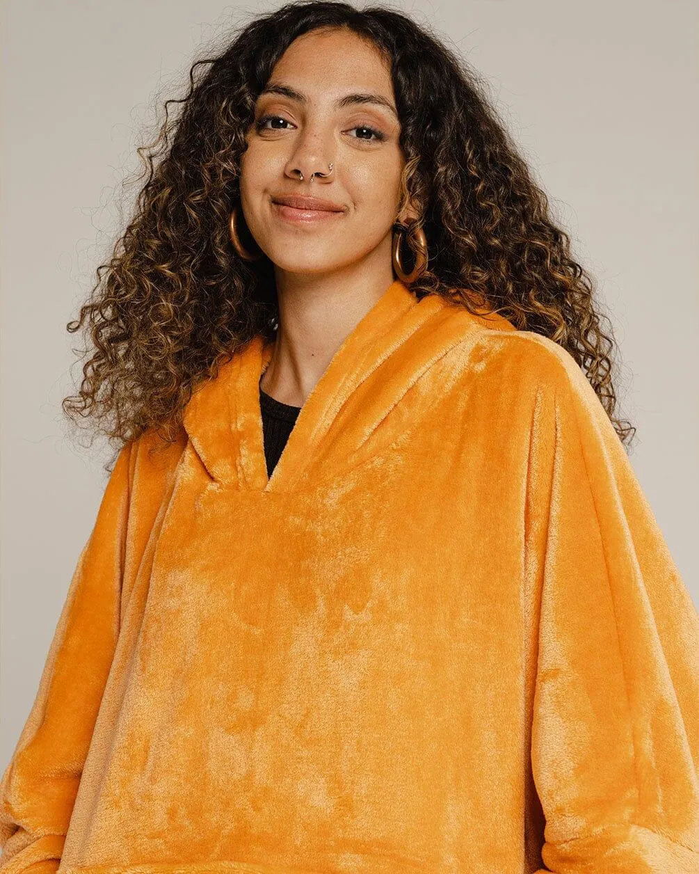 Orange Hoodie Blanket