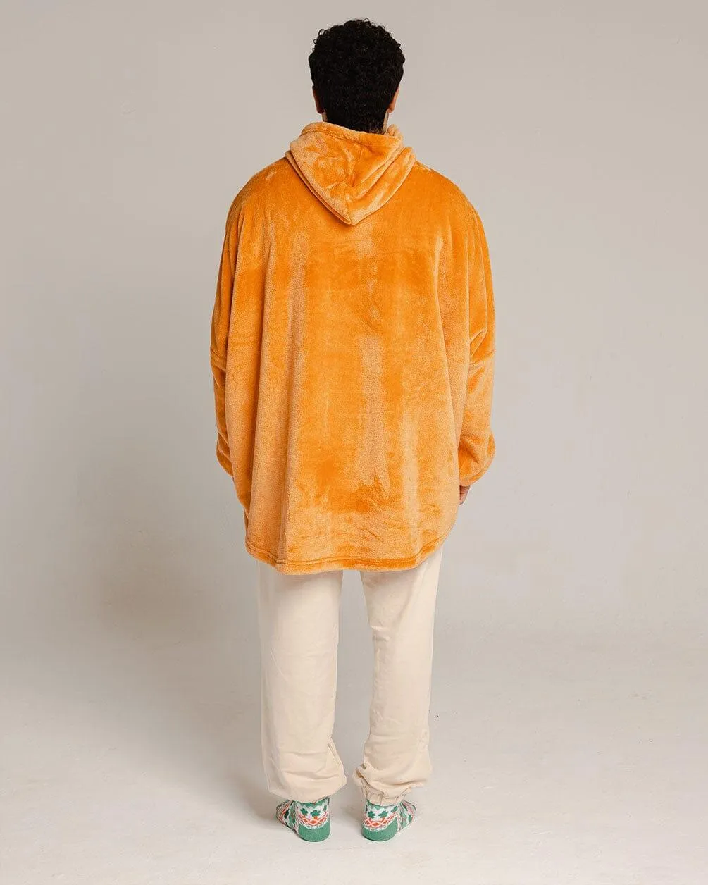 Orange Hoodie Blanket