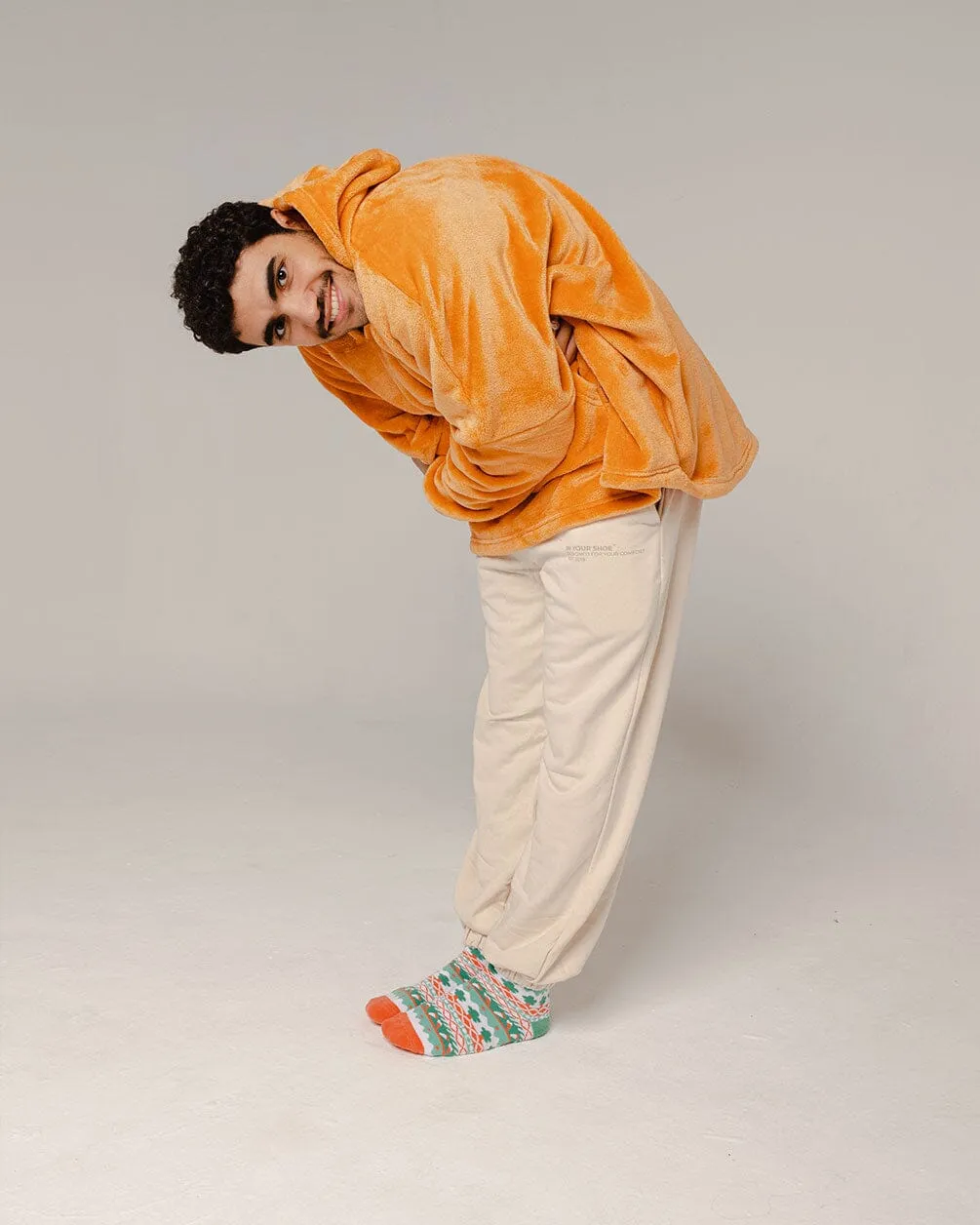 Orange Hoodie Blanket
