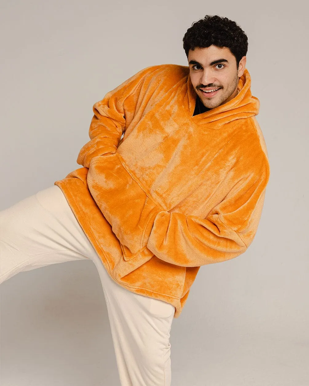 Orange Hoodie Blanket