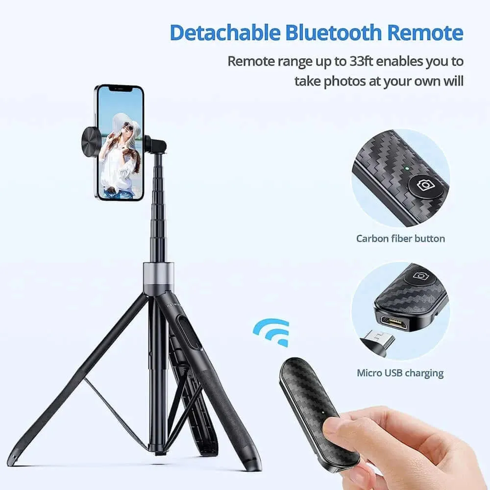 Premium Plus 60-inch Phone Tripod Selfie Stick