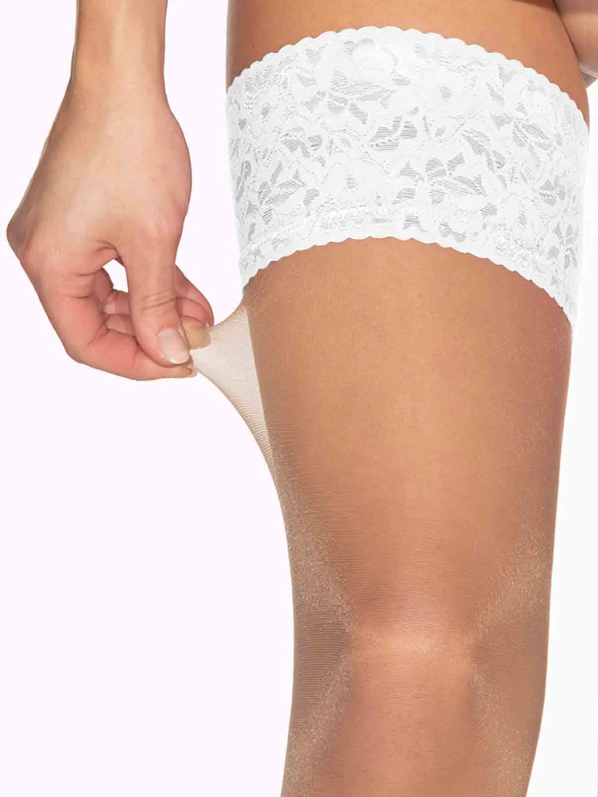 PRISCILLA Color Lace Top Thigh Highs