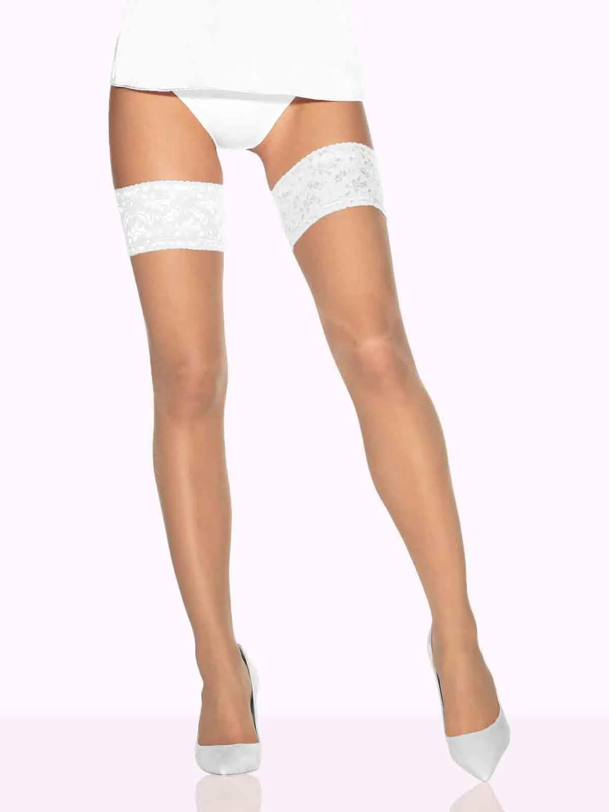 PRISCILLA Color Lace Top Thigh Highs