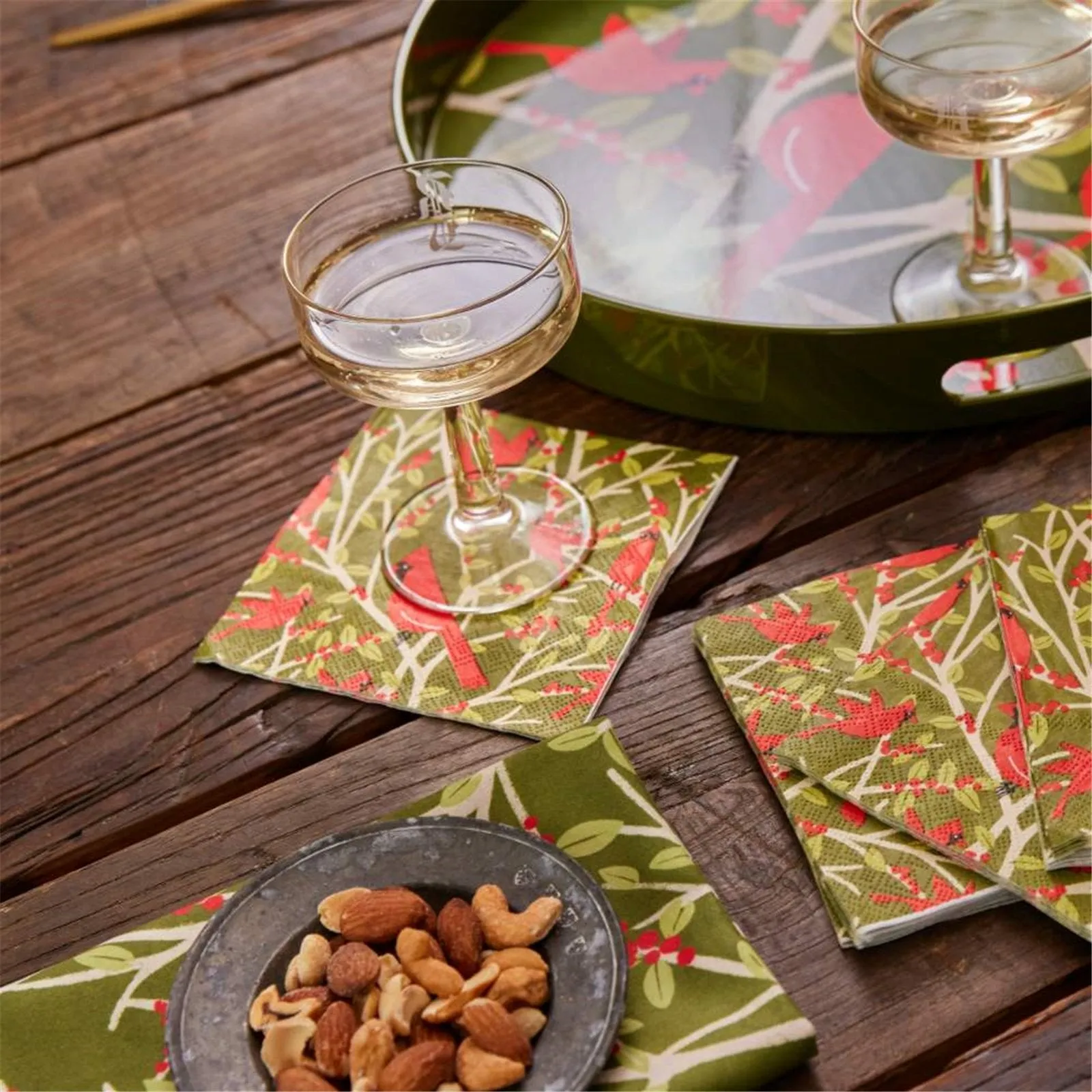 Red Cardinal Paper Cocktail Napkins (Pack of 20)