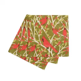 Red Cardinal Paper Cocktail Napkins (Pack of 20)