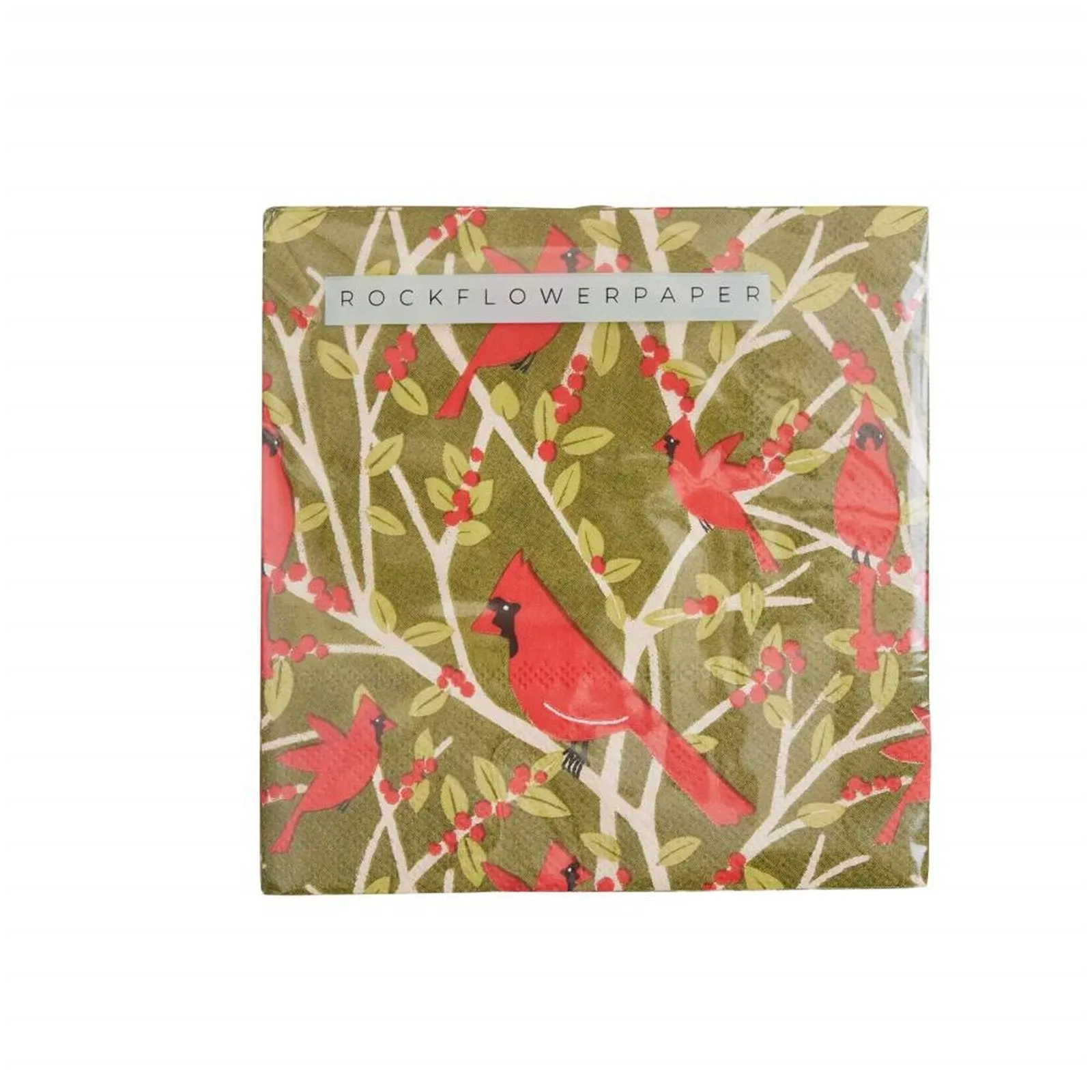Red Cardinal Paper Cocktail Napkins (Pack of 20)