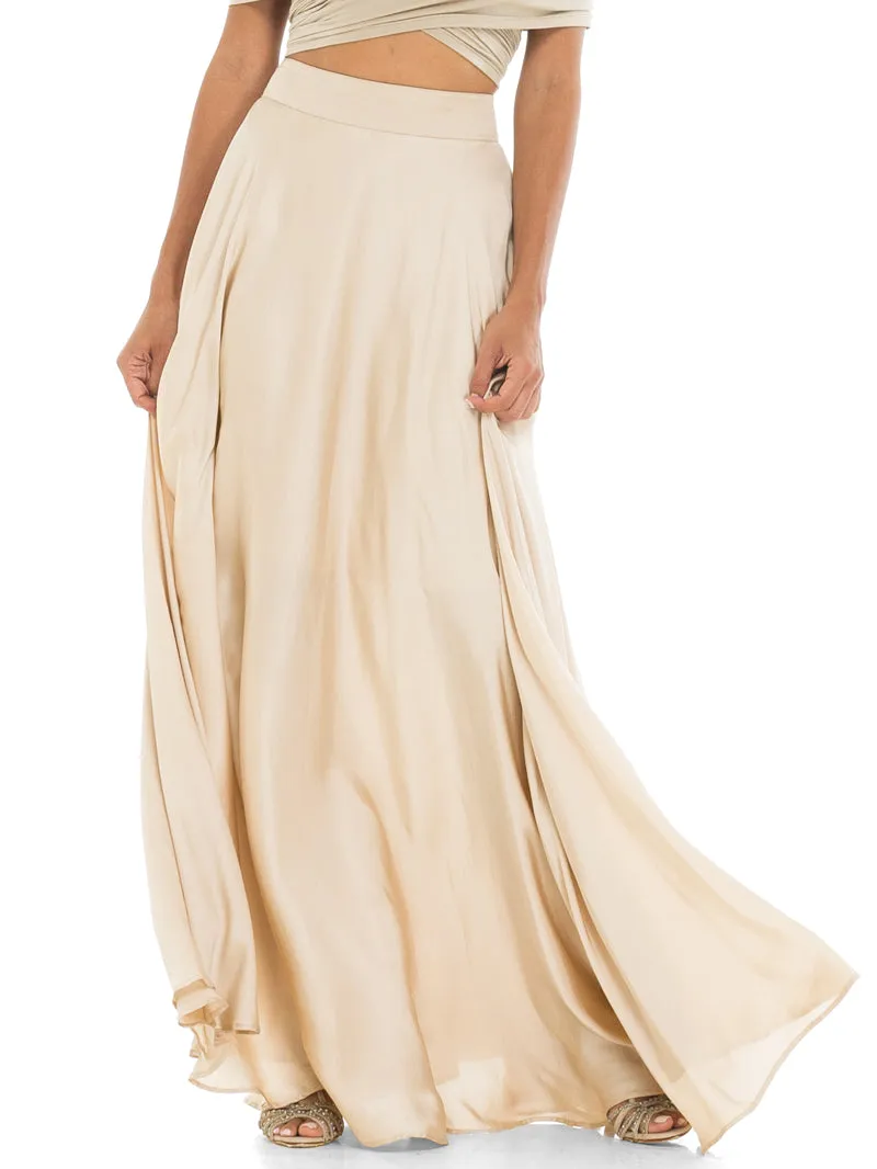 Satin Maxi Skirt