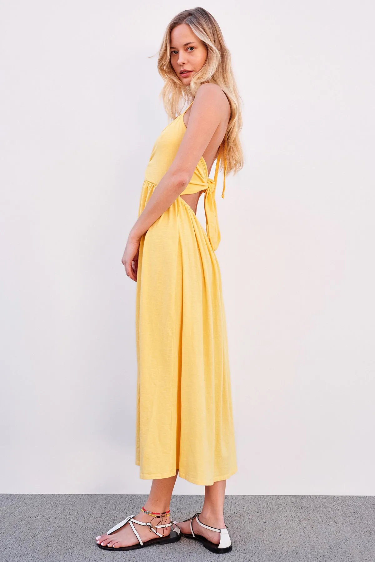 Sundry Tie Back Dress in Sun