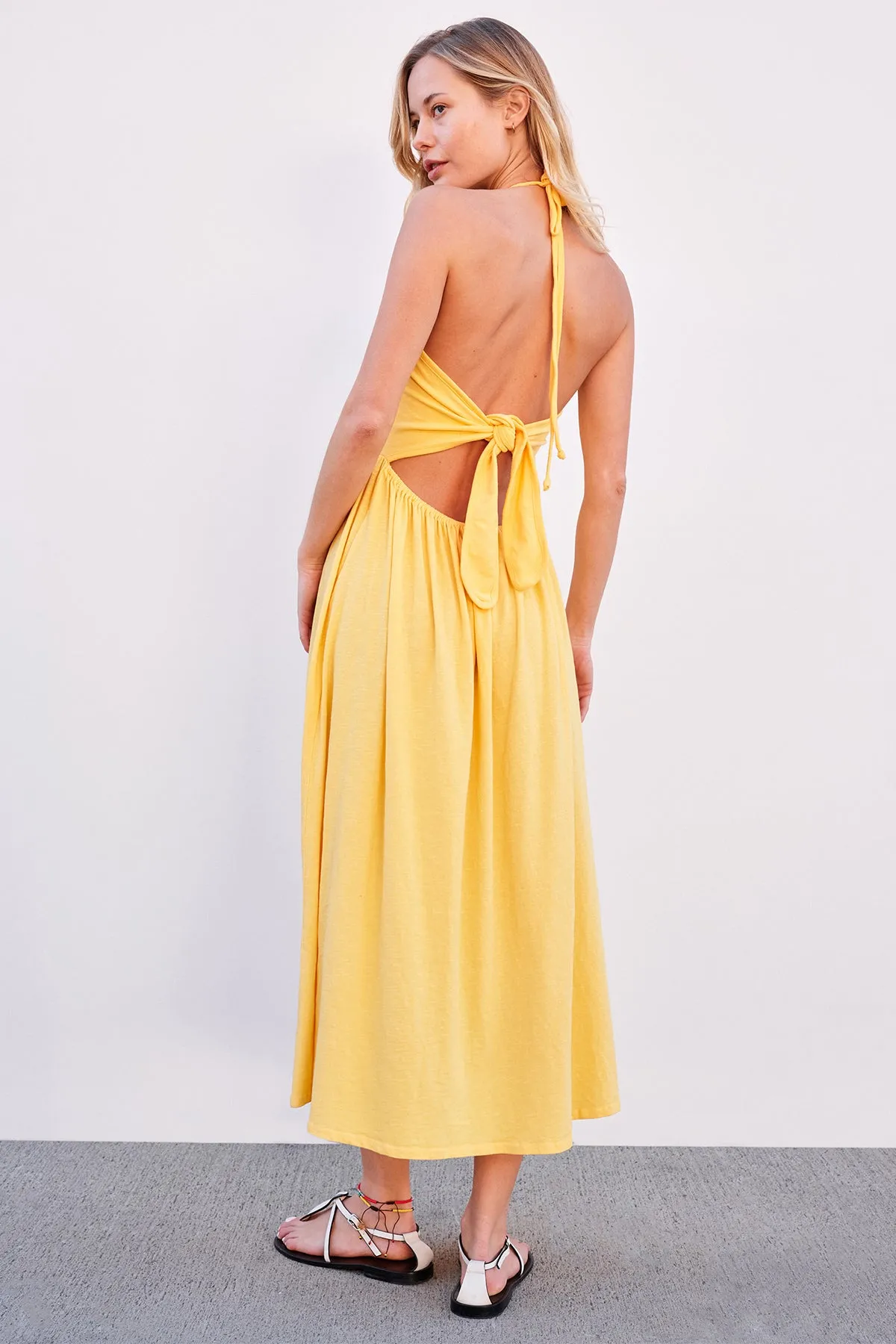 Sundry Tie Back Dress in Sun