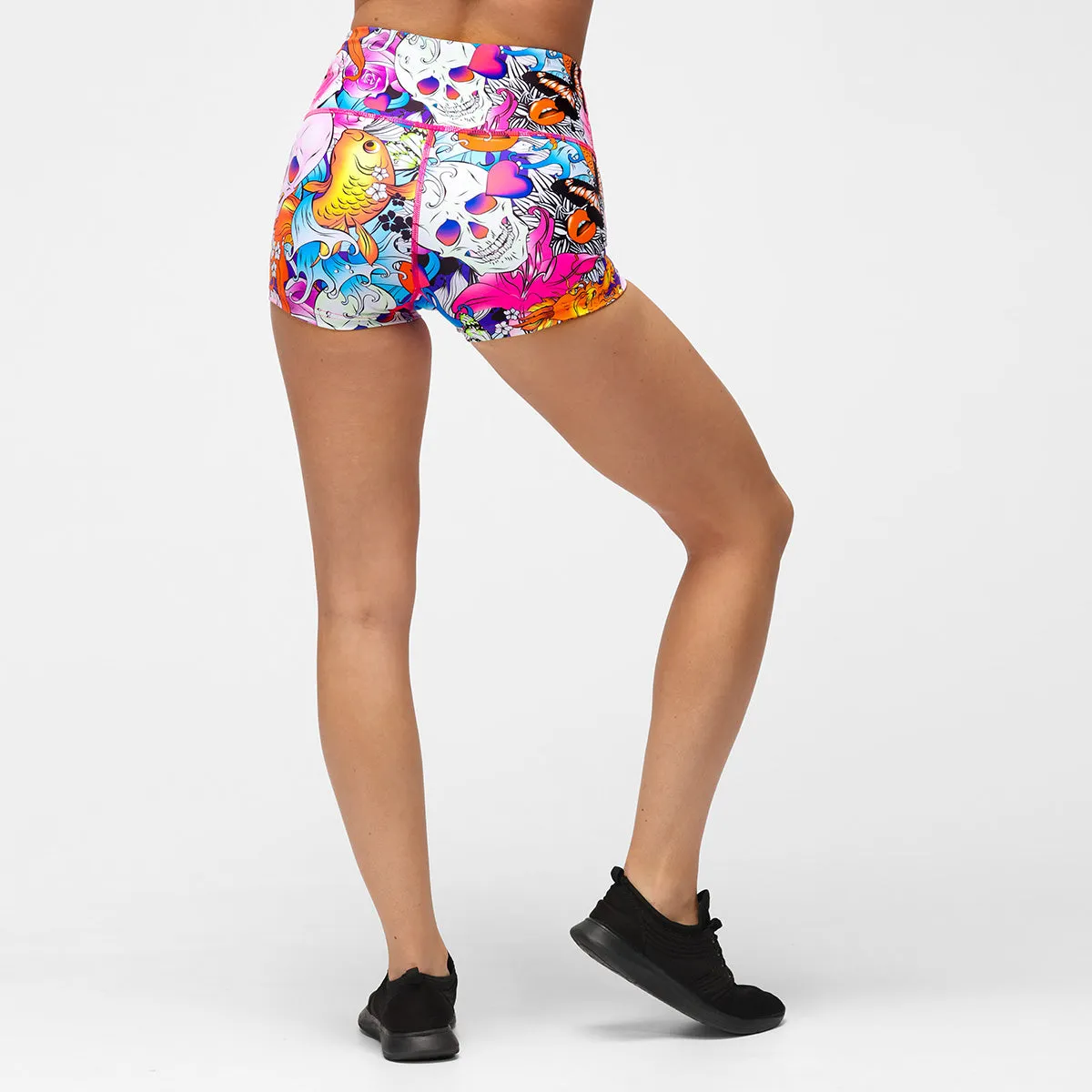 Tattoo Skulls TikiBooty Shorts