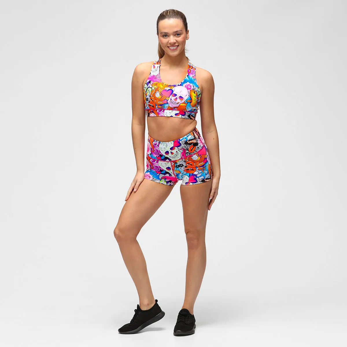 Tattoo Skulls TikiBooty Shorts