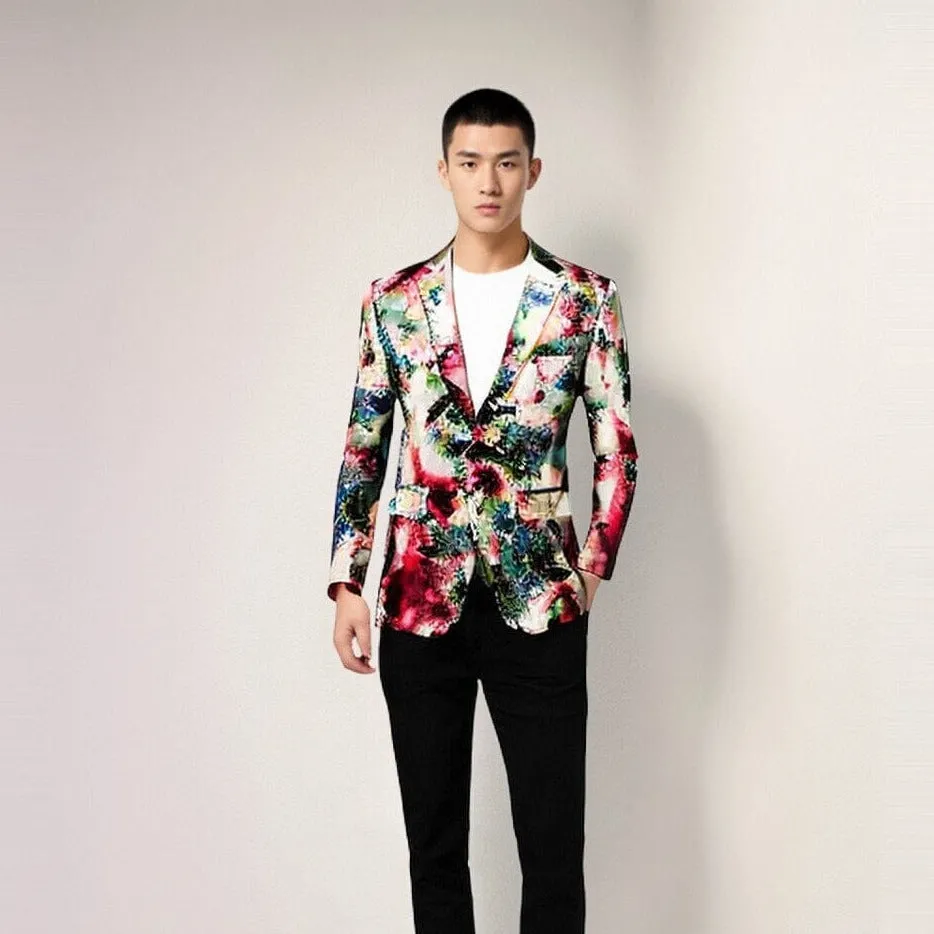 The Duron Jacquard Slim Fit Blazer Suit Jacket