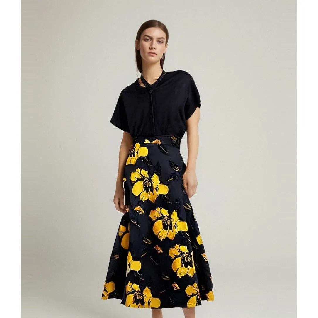 The Foliage High Waist Skirt - Multiple Colors